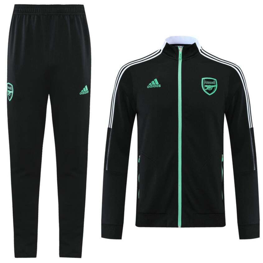 2021/22 Arsenal Black Training Kits Jacket with Pants